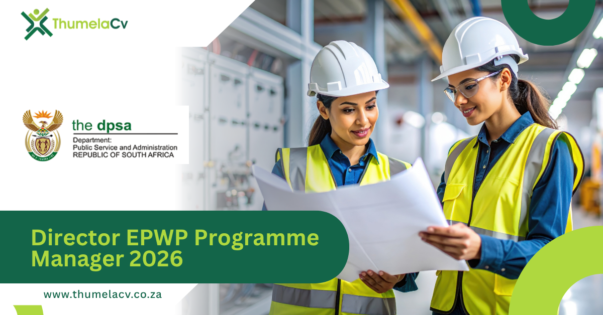 Director EPWP Programme Manager 2026