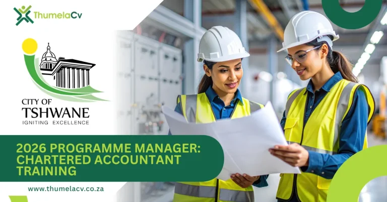 Programme Manager Job 2026: 11 High-Paying Reasons to Apply for Chartered Accountant Training Role in Pretoria