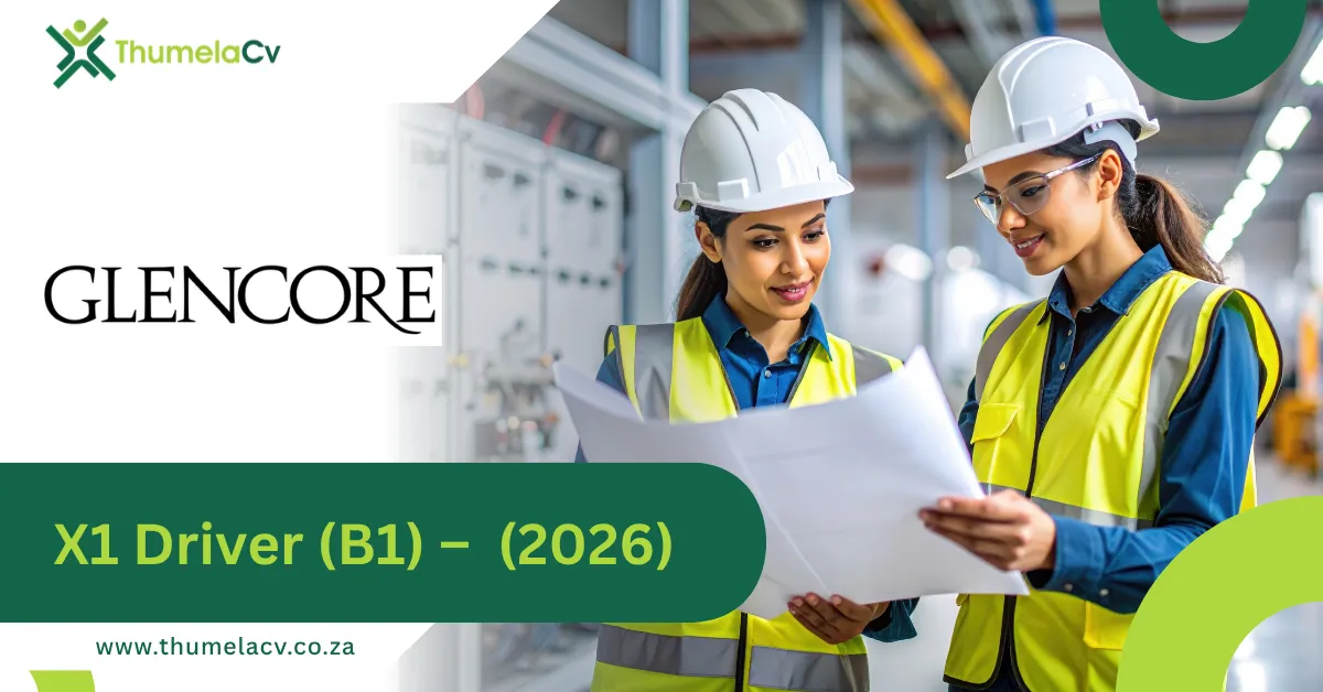 X1 Driver (B1) – Internal Advert: Secure Your Future Career Today (2026)