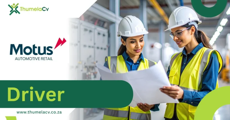 Driver Job Opportunity at Motus Corporation Oudtshoorn โ Complete Guide to Requirements, Duties, and Career Growth